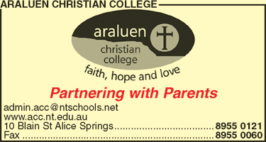 Araluen Christian College - Education NT 1