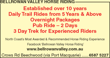 Bellrowan Valley Horse Riding - Education Sydney 4