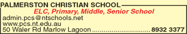 Palmerston Christian School - Education Directory 4